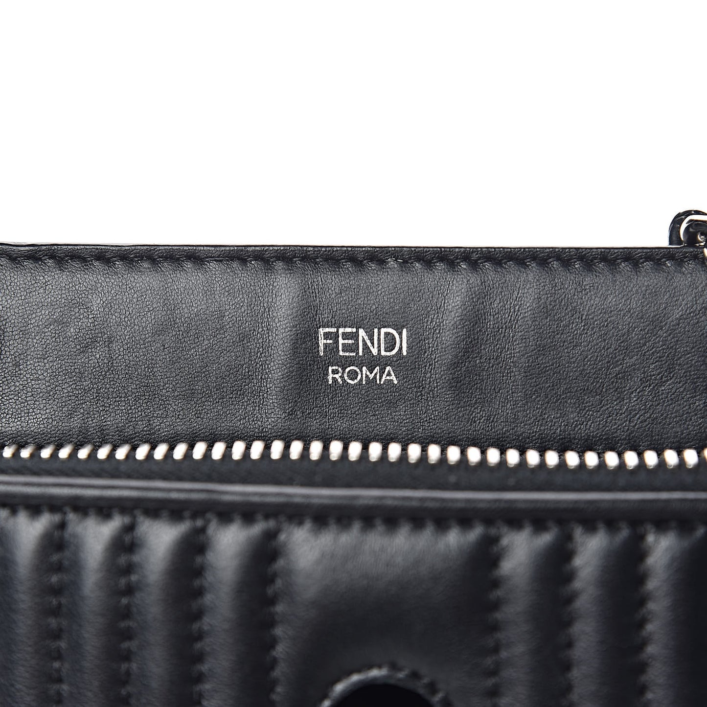 Shiny Nappa Trapuntata Chain Small DotCom Click Chain Satchel Black