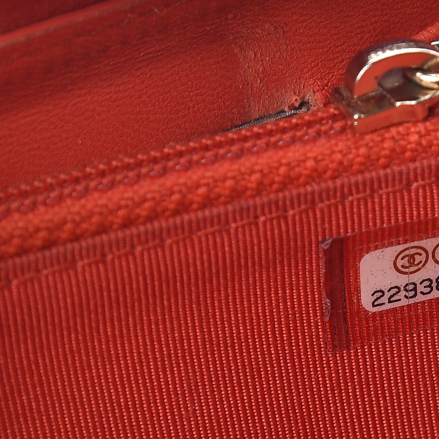 Lambskin Quilted Small Zip Around Wallet Red