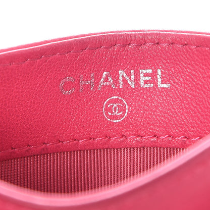 Chanel Lambskin Quilted Card Holder Fuchsia 7 of 13