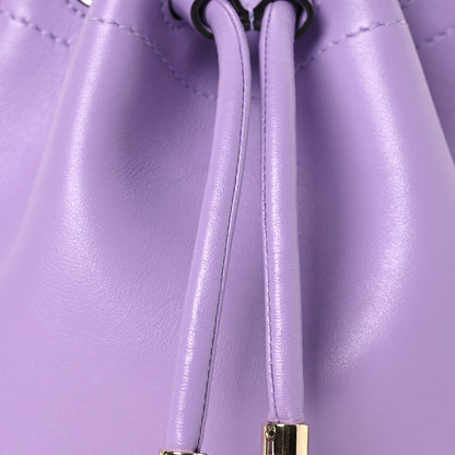 Jimmy Choo Smooth Shiny Calfskin Bon Bon Bucket Bag Wisteria 7 of 9