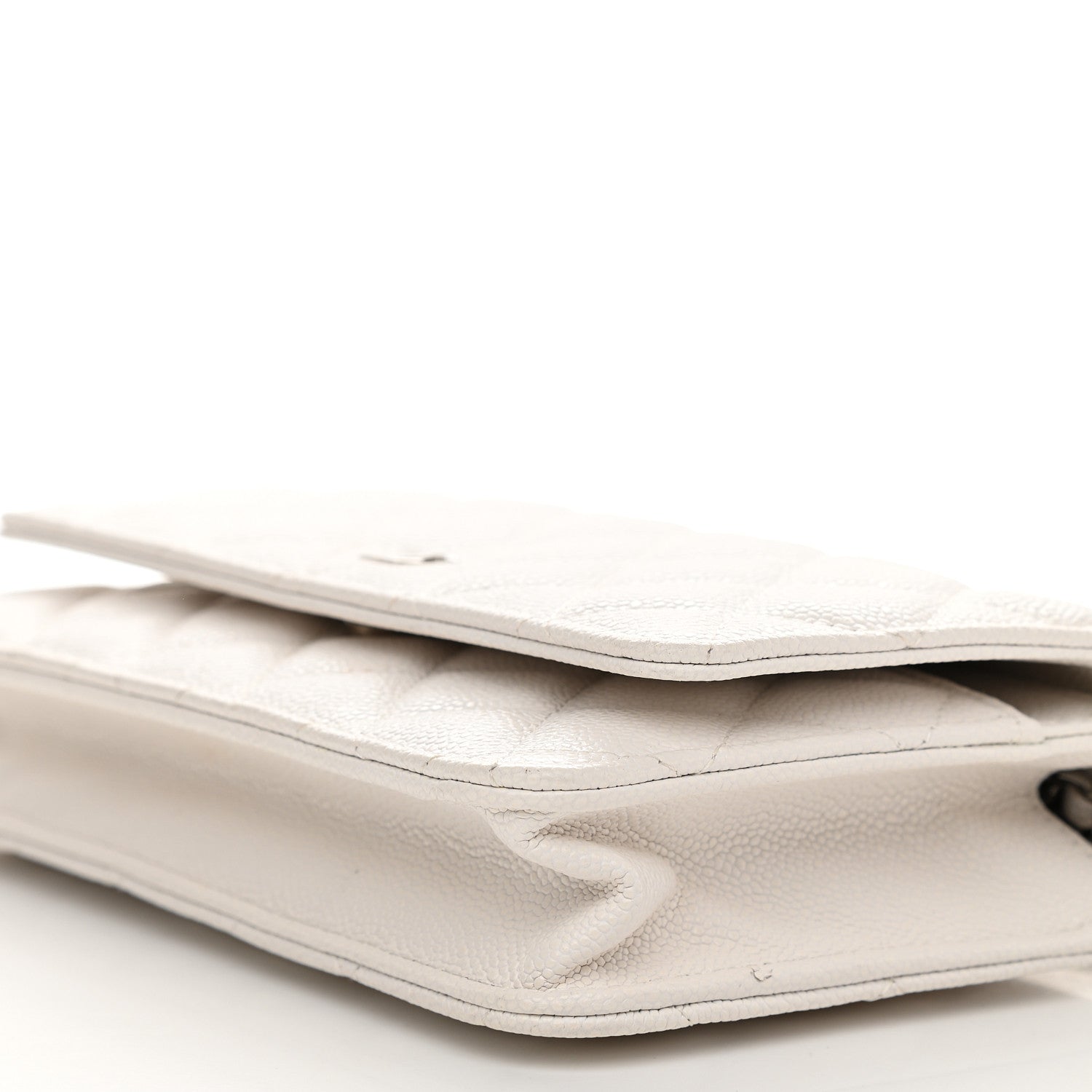 Chanel Caviar Quilted Wallet On Chain WOC White 9 of 10