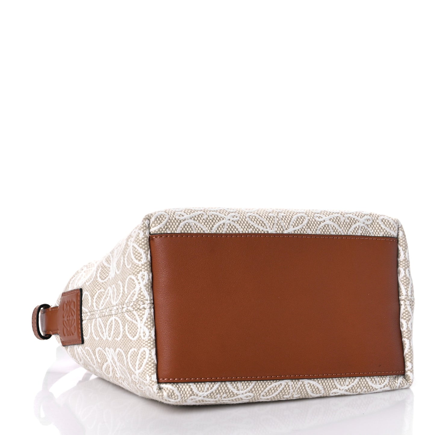 Jacquard Anagram Calfskin Small Cubi Bag Ecru Tan