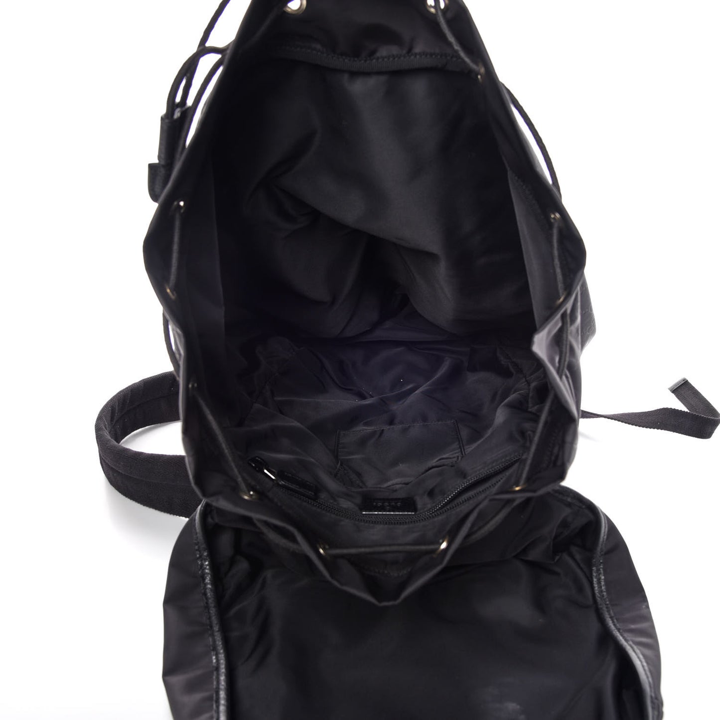 Nylon Monogram Medium Light Double Buckle Backpack Black