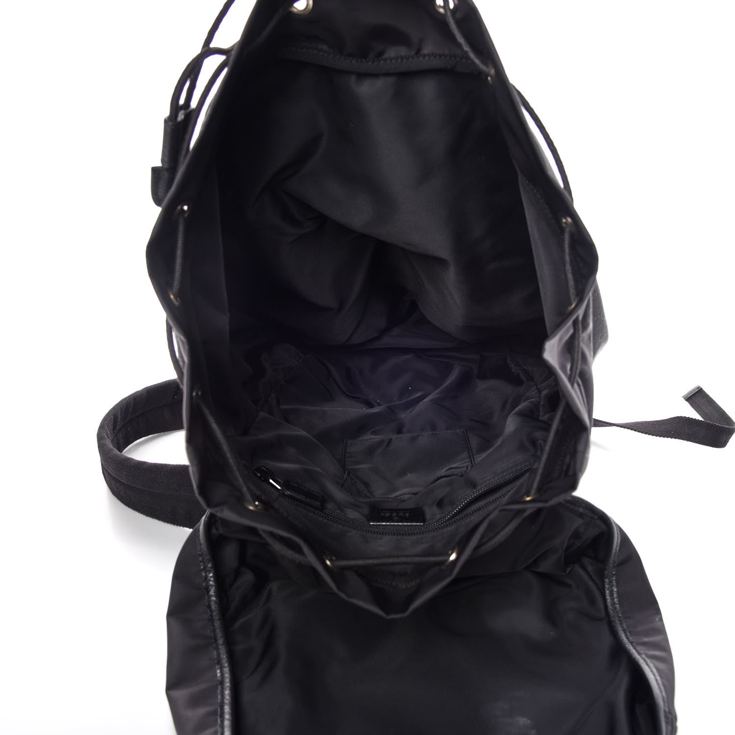 Gucci Nylon Monogram Medium Light Double Buckle Backpack Black 7 of 10