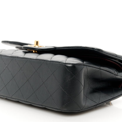 Chanel Lambskin Quilted Medium Double Flap Black 10 of 12