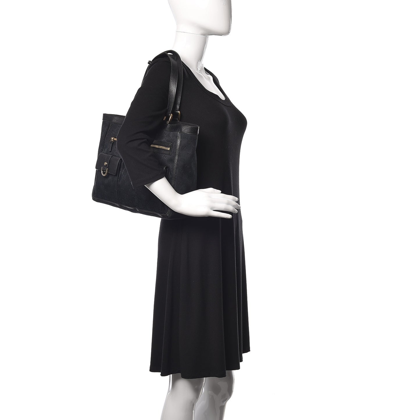 Monogram Abbey D Ring Tote Black