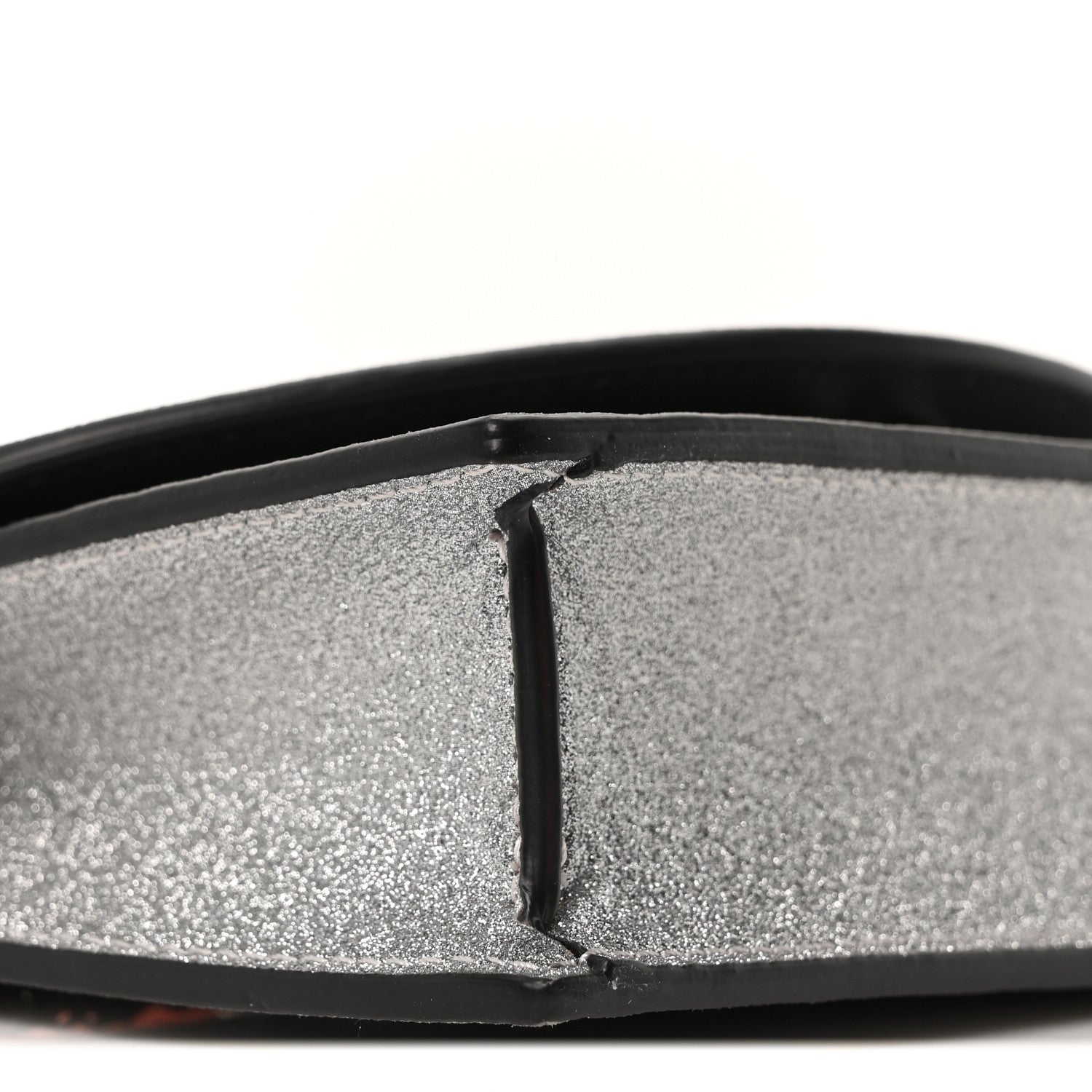Christian Louboutin Glitter Calfskin Loubi54 Crossbody Clutch Silver 8 of 9
