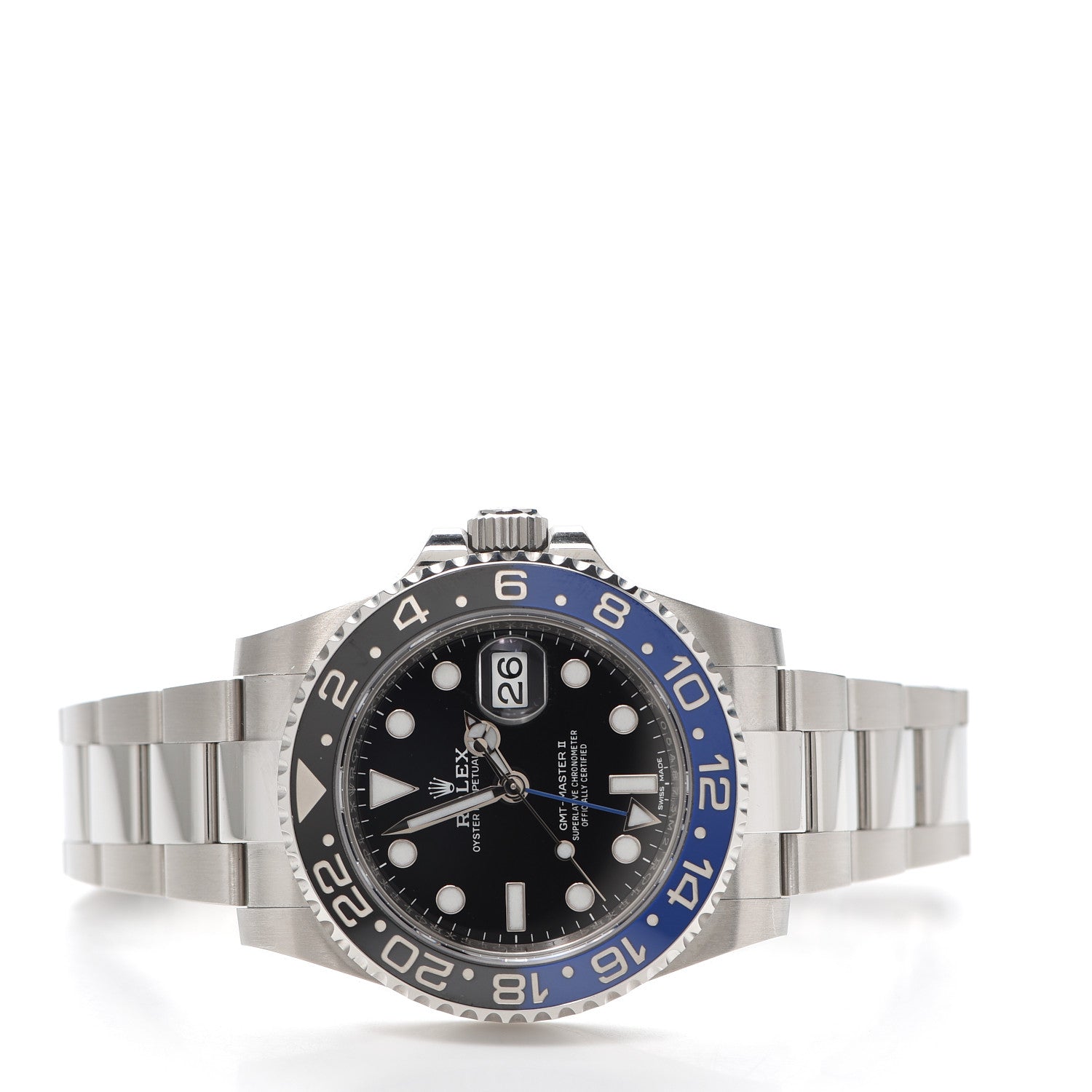 Rolex Stainless Steel 40mm Oyster Perpetual Date GMT Master II Batman Watch Black 116710BLNR 2 of 6