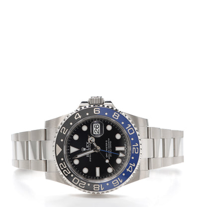 Rolex Stainless Steel 40mm Oyster Perpetual Date GMT Master II Batman Watch Black 116710BLNR 2 of 6
