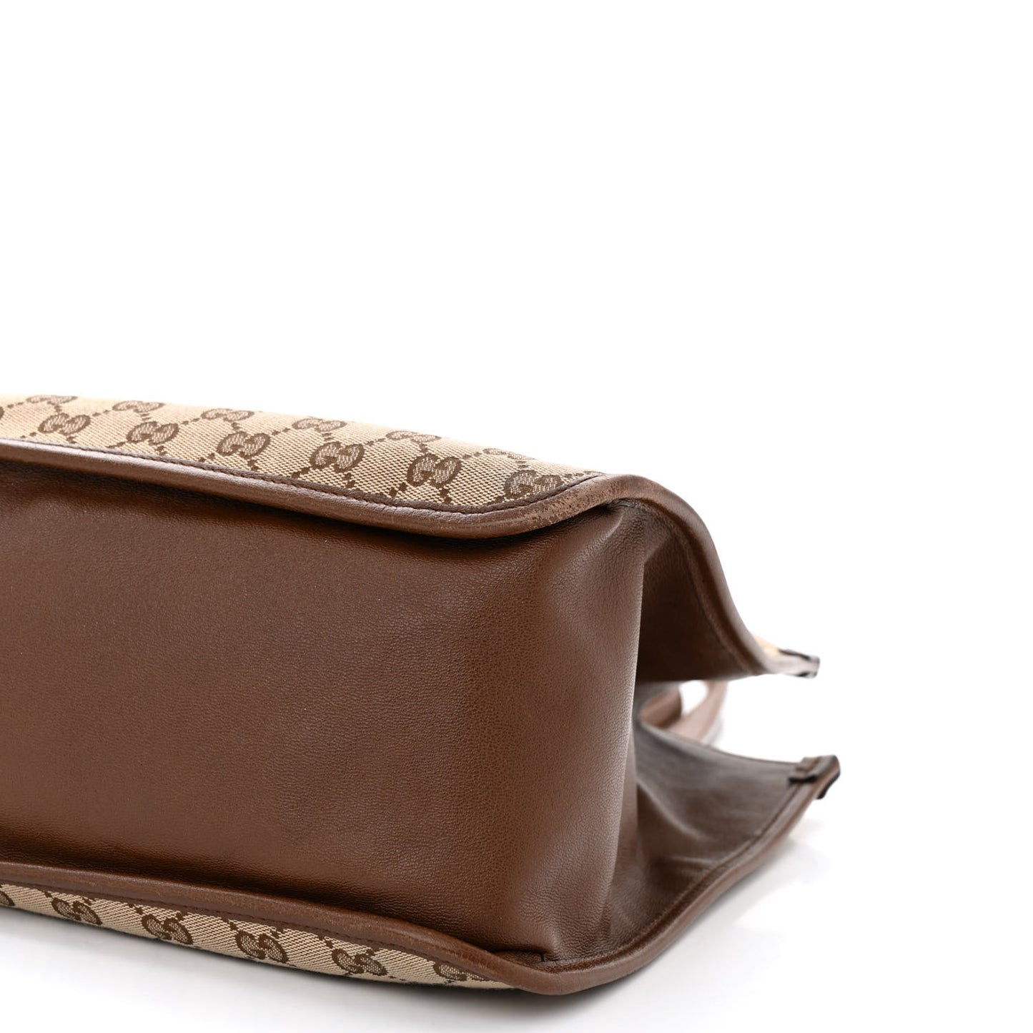 Monogram Horsebit 1955 Tote Bag Beige Brown Sugar