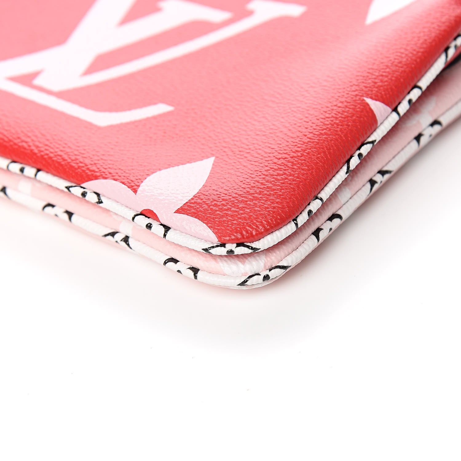 Louis Vuitton Monogram Giant Double Zip Pochette Rouge 10 of 11