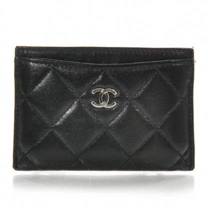 Chanel Lambskin Quilted Card Holder Black 1 of 9