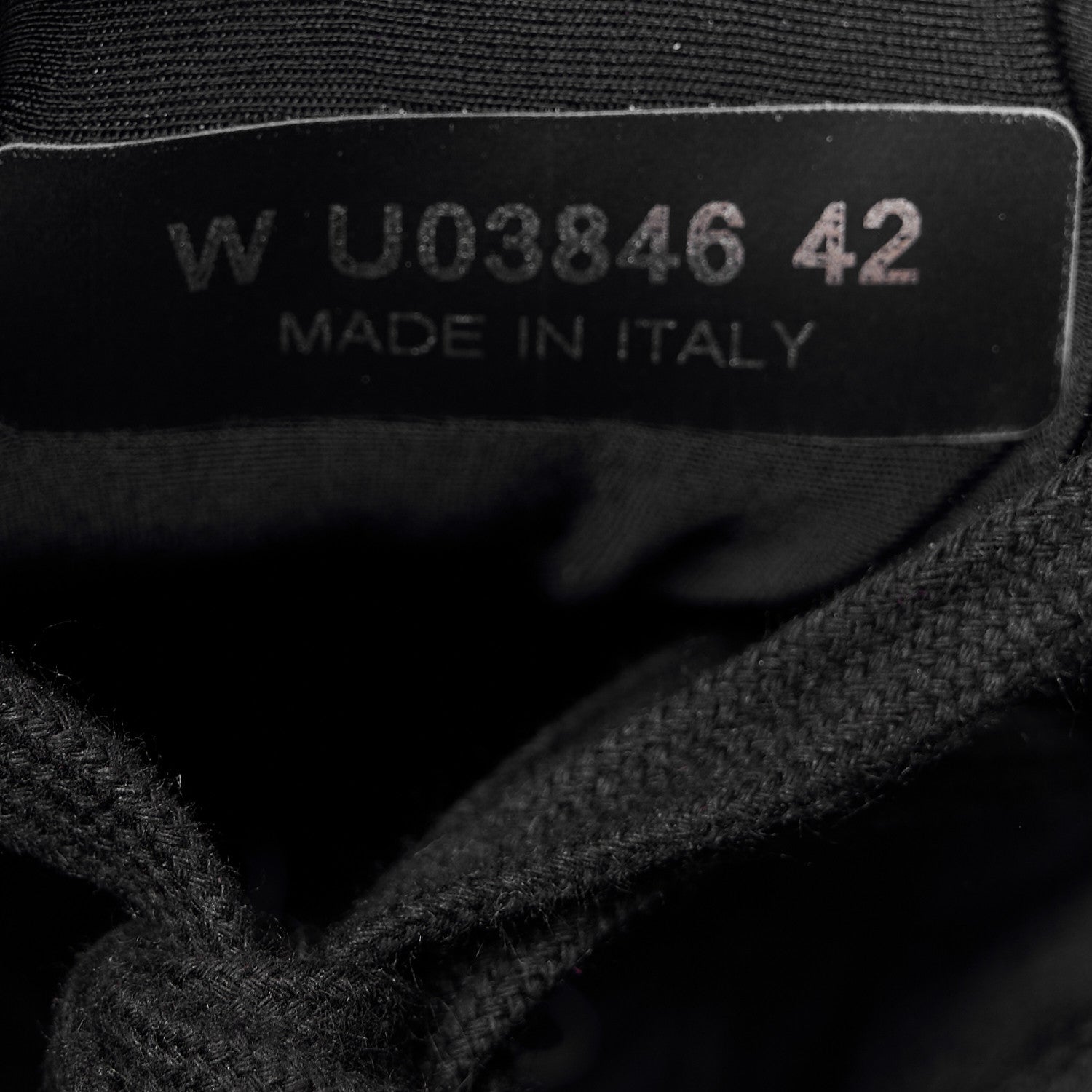 Chanel Lambskin Fabric CC Uniform Sneakers 42 Black 9 of 9