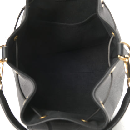 Louis Vuitton Calfskin Lockme Bucket MM Black 5 of 11