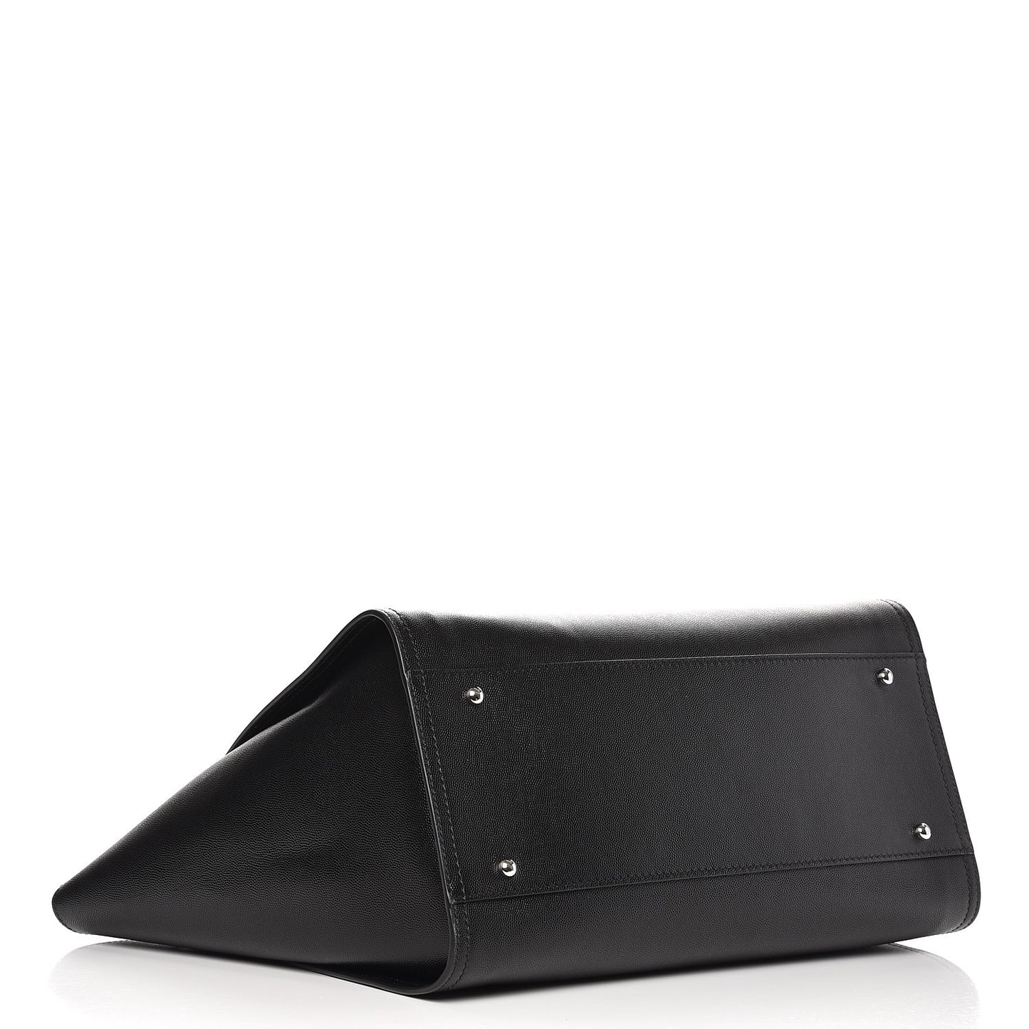 Caviar Medium Studded Deauville Tote Black