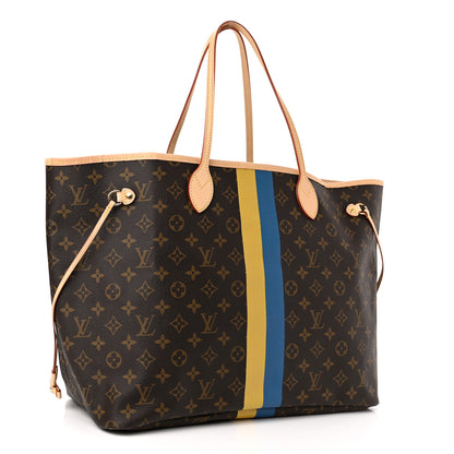 Louis Vuitton Monogram My LV Heritage Neverfull GM White Bleu Clair 3 of 9