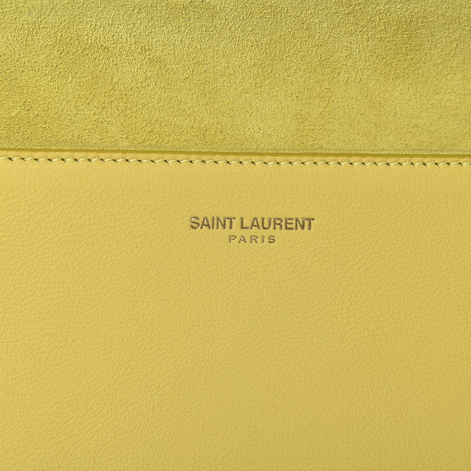 Saint Laurent Calfskin Classic Y Ligne Clutch Soleil 12 of 17