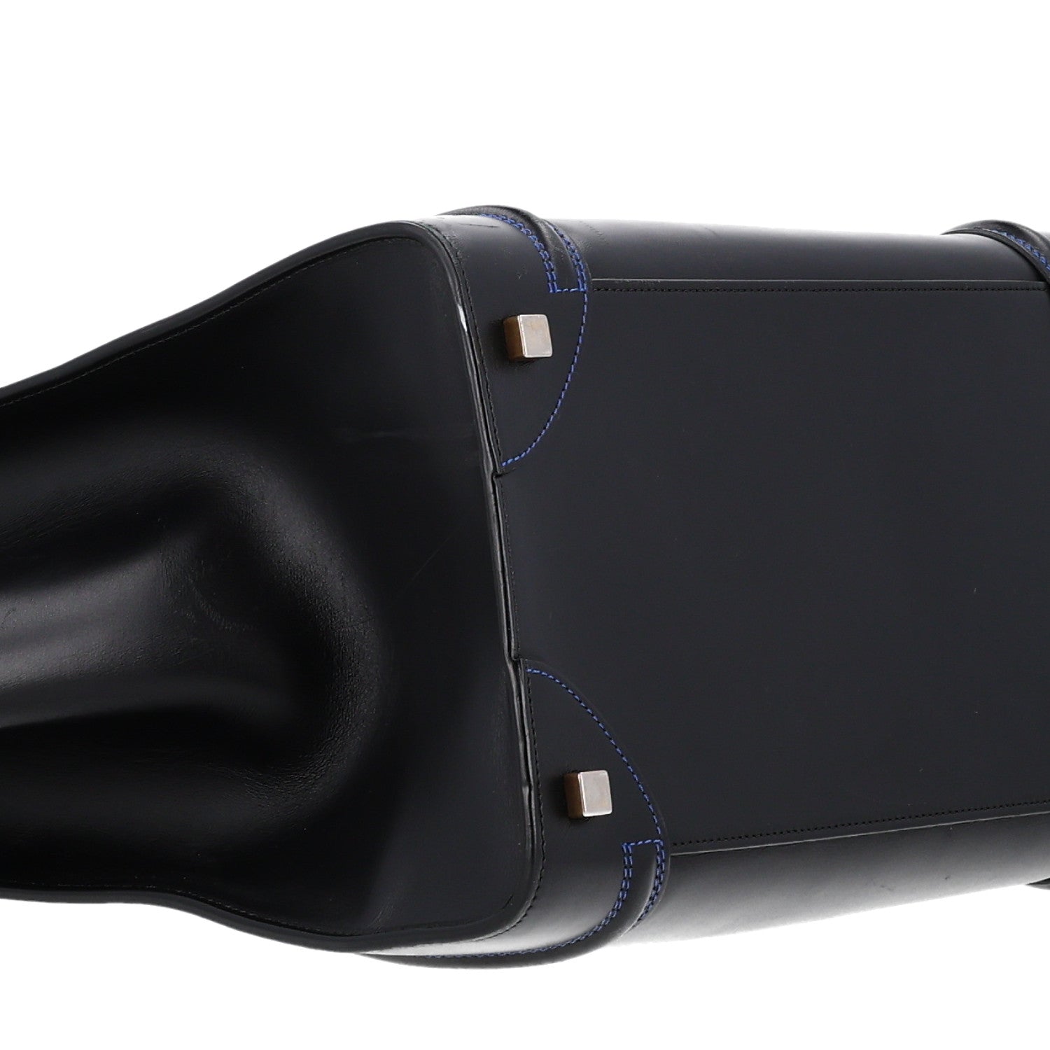 Celine Smooth Calfskin Multicolor Double Stitching Micro Luggage Black 9 of 10