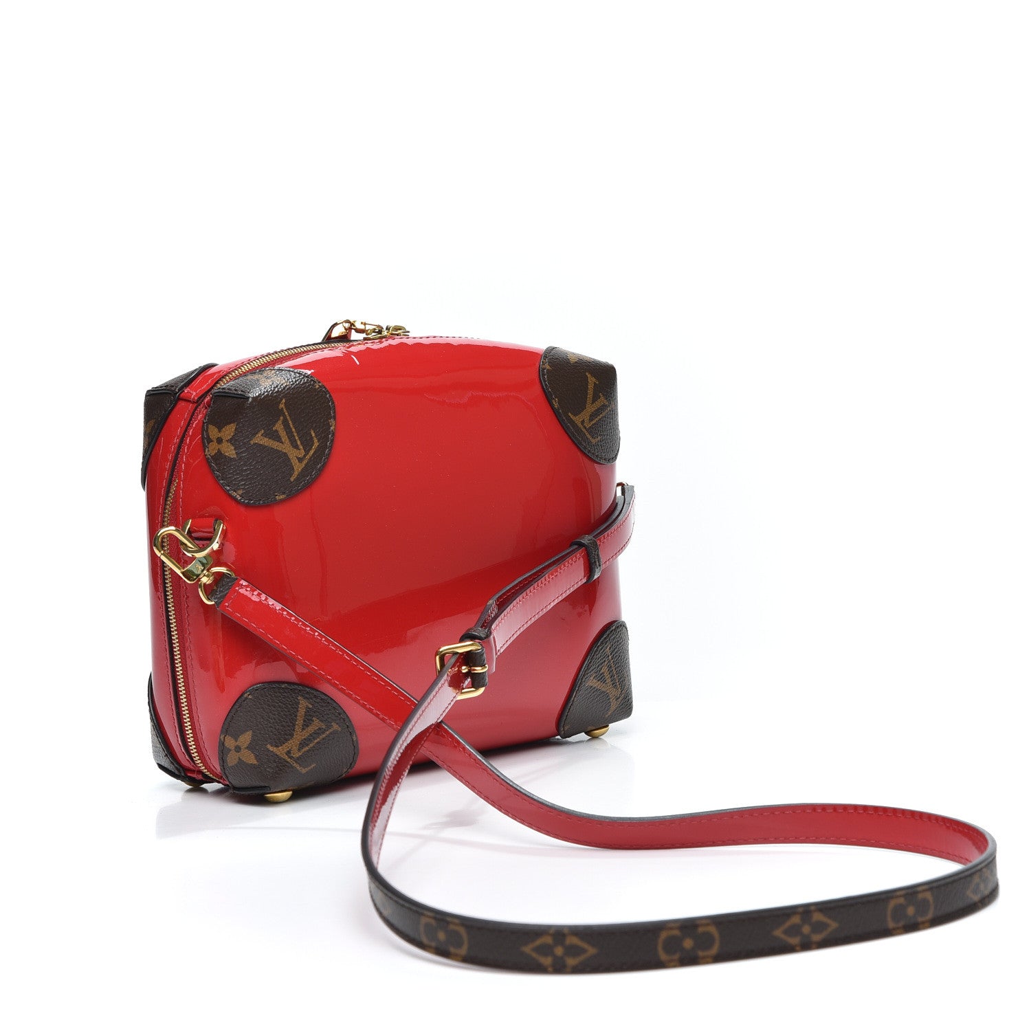 Louis Vuitton Patent Miroir Venice Scarlet 2 of 9