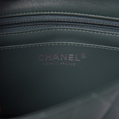 Chanel Lambskin Quilted Mini Square Flap Green 8 of 10
