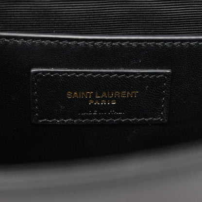 Saint Laurent Grain De Poudre Medium Classic Monogram Kate Satchel Black 6 of 11