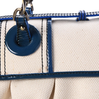 Fendi Canvas Patent B Bag True Blue 8 of 9