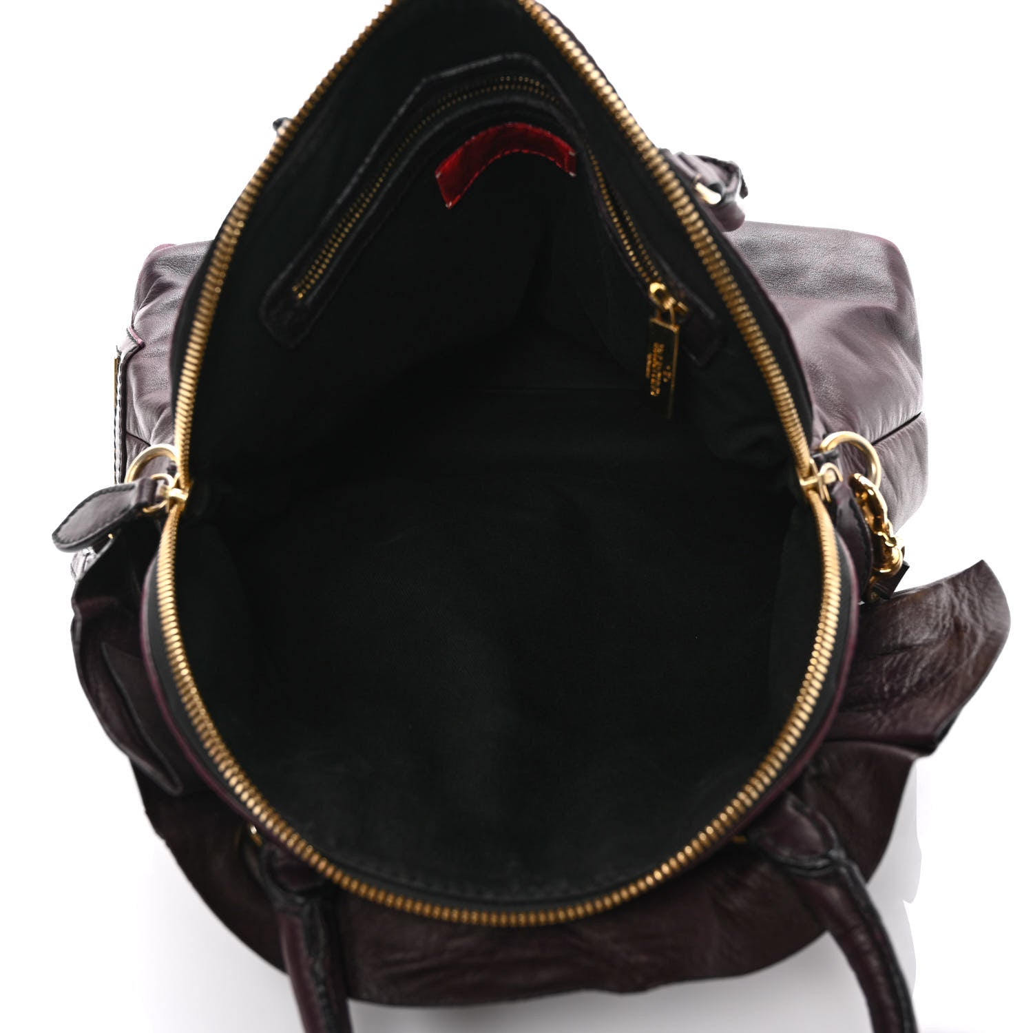 Valentino Garavani Nappa Petale Dome Bag Burgundy 5 of 13