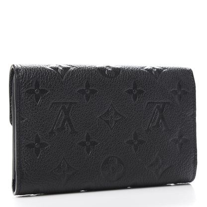 Louis Vuitton Empreinte Compact Curieuse Wallet Black 3 of 8