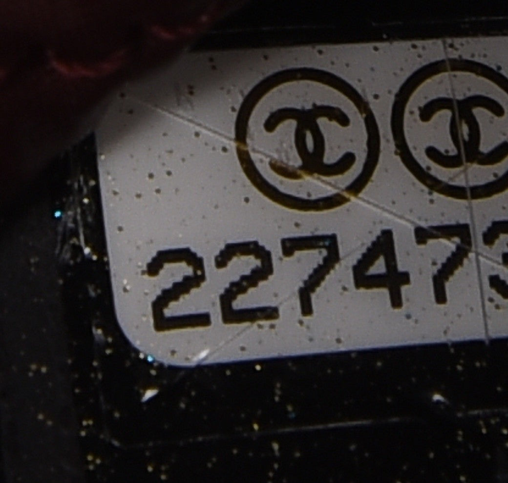 Lambskin Quilted Small Cosmetic Case Black