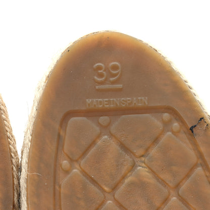 Chanel Lambskin Quilted CC Espadrilles 39 Beige 8 of 12