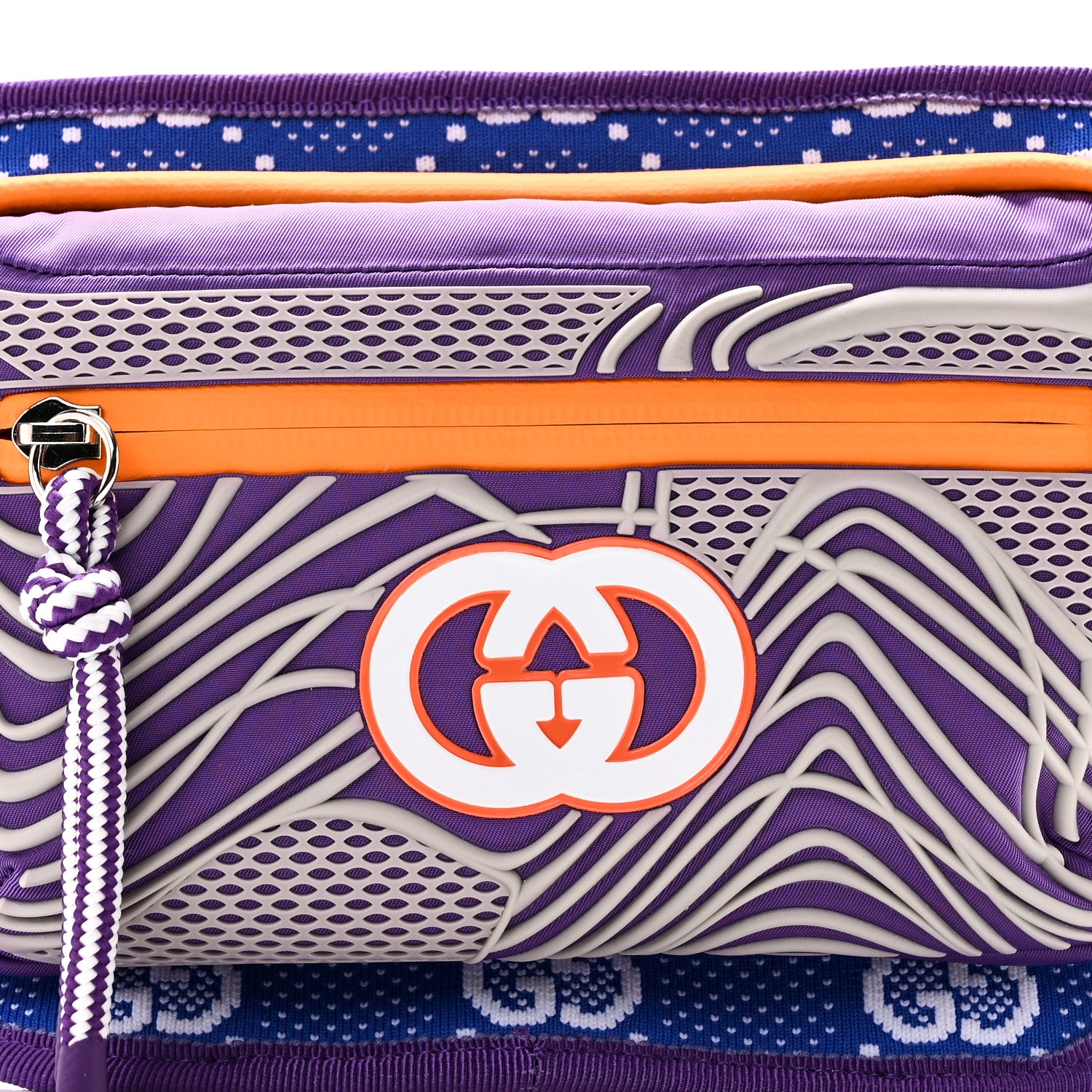Gucci Jersey GG Monogram All Over Sporty Belt Bag Grey White Multicolor 8 of 10
