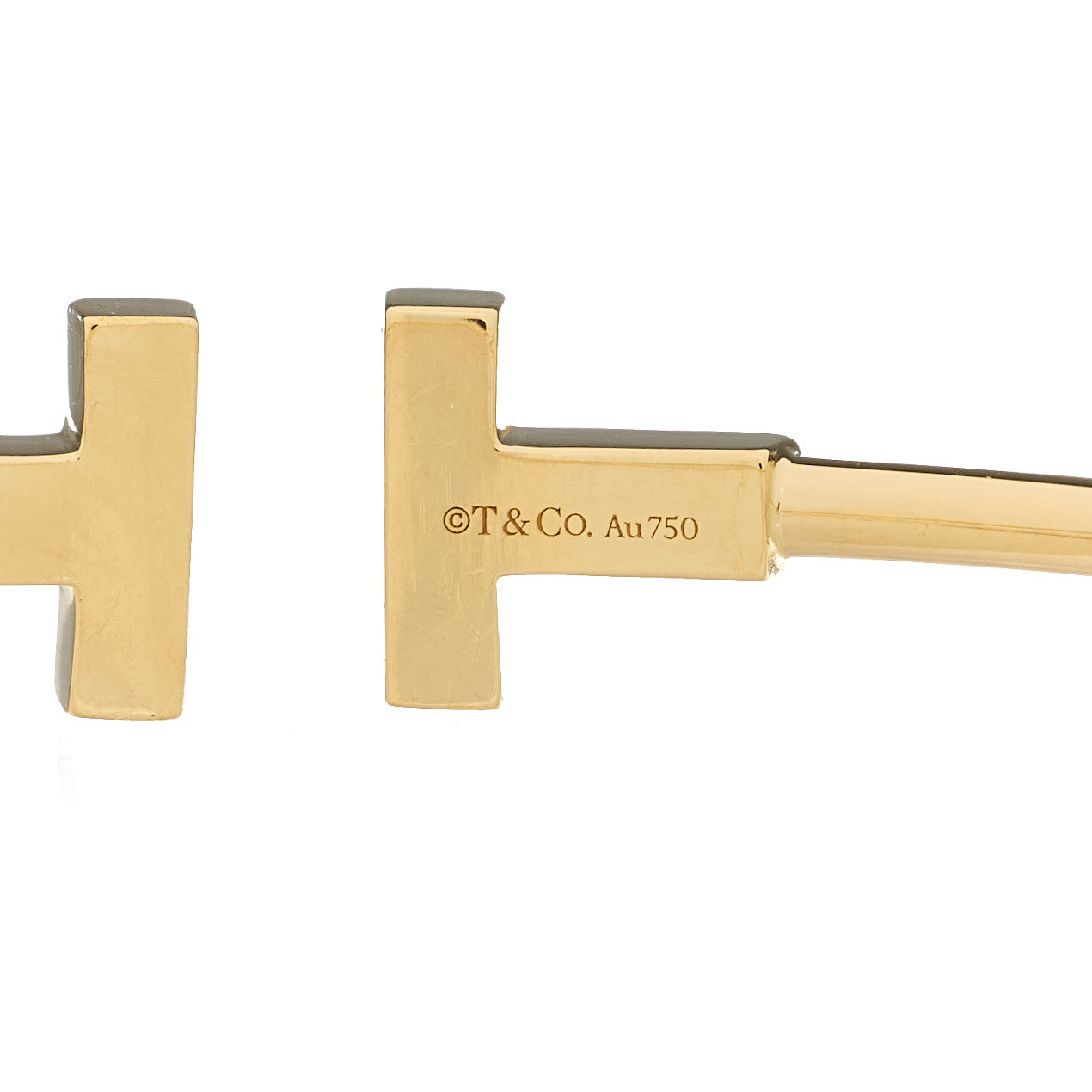 Tiffany 18K Yellow Gold T Wire Bracelet 3 of 3