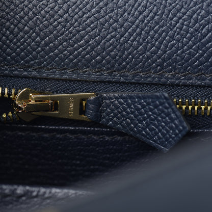 Hermes Epsom Kelly Sellier 25 Bleu Indigo 38 of 43