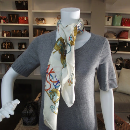 Hermes Silk Luna Park Scarf 90 2 of 8