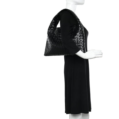 Bottega Veneta Calfskin Intrecciato Small Hop Black 2 of 10