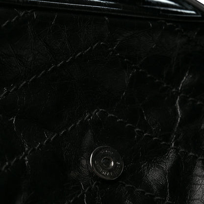 Saint Laurent Crinkled Calfskin Matelasse Monogram Baby Niki Chain Satchel Black 11 of 11