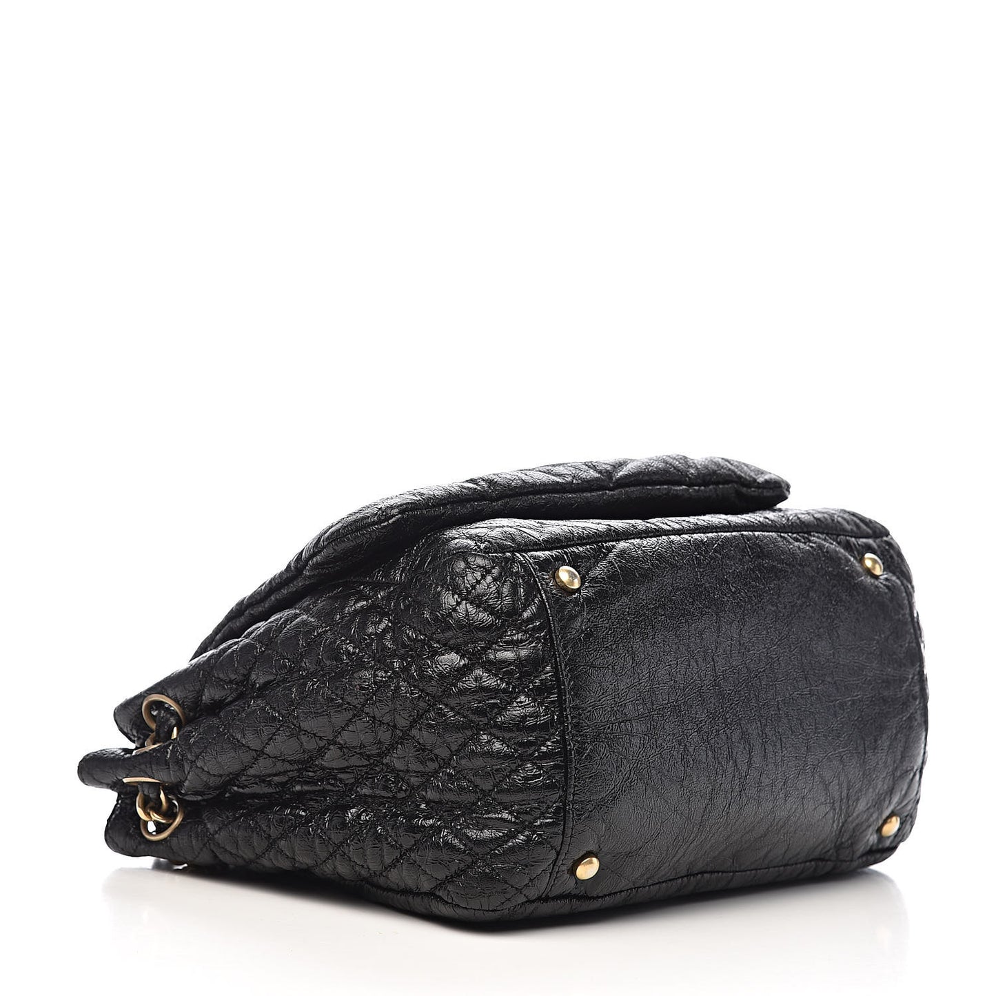 Vinyl Medium Rock and Chain Flap Black