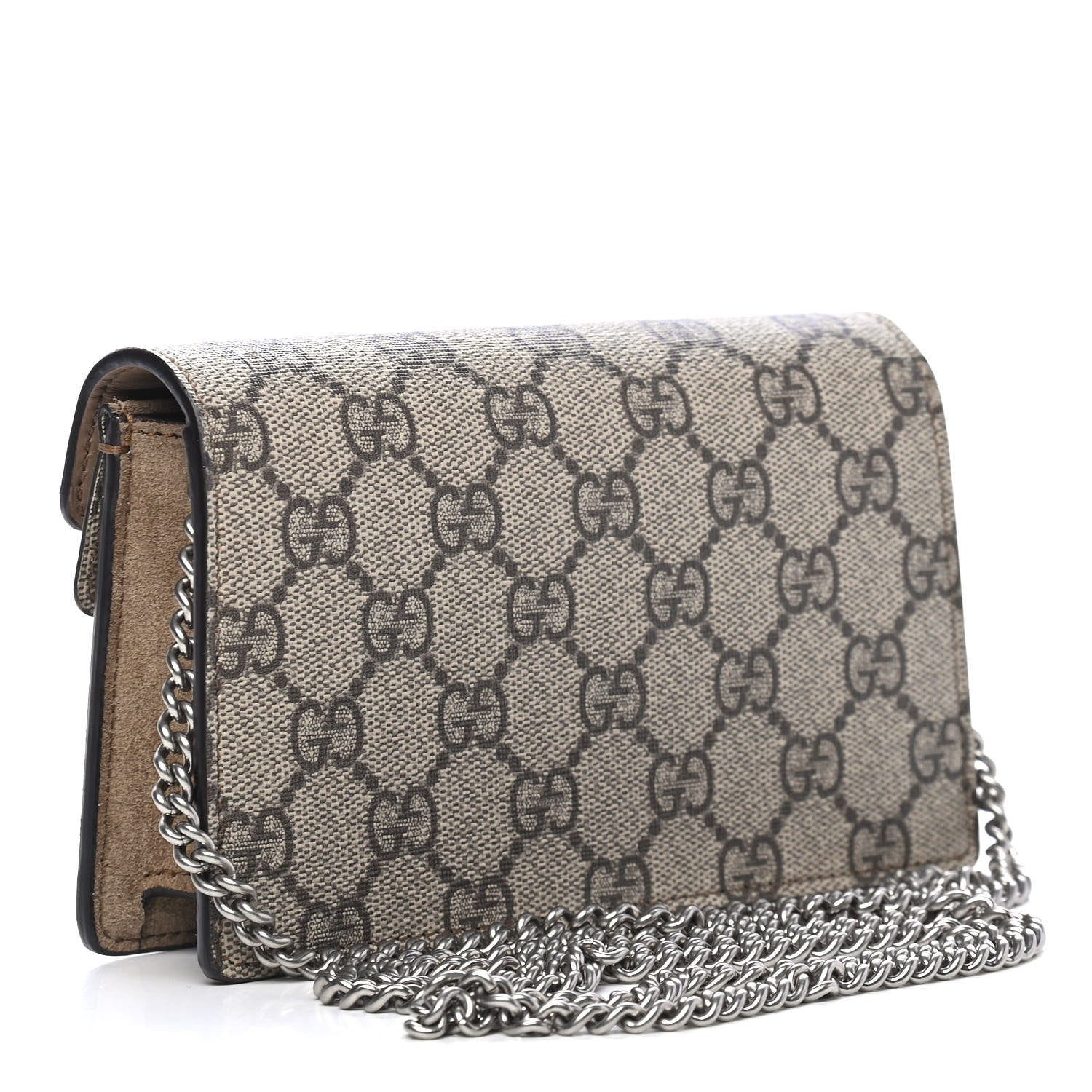 Gucci GG Supreme Monogram Super Mini Dionysus Shoulder Bag Taupe 2 of 8