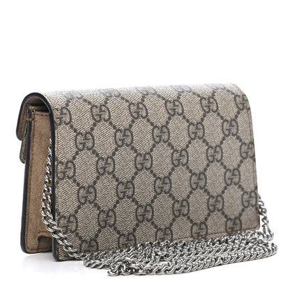 Gucci GG Supreme Monogram Super Mini Dionysus Shoulder Bag Taupe 2 of 8