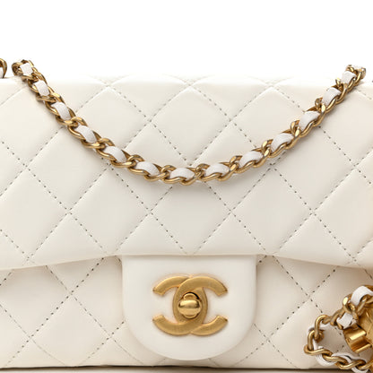 Chanel Lambskin Quilted Mini Rectangular Pearl Crush Flap White 5 of 11