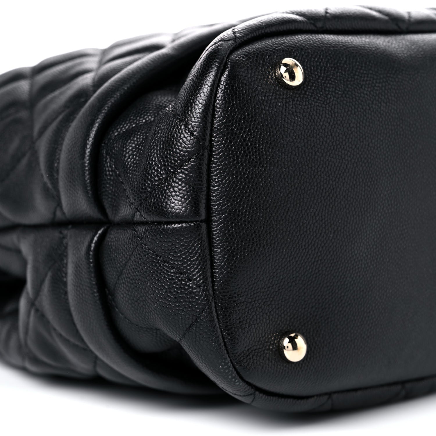 Chanel Caviar Quilted Large Rolled Up Bucket Drawstring Bag Black 5 of 12