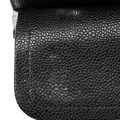 Chanel Caviar Quilted Medium Double Flap Black 12 of 15