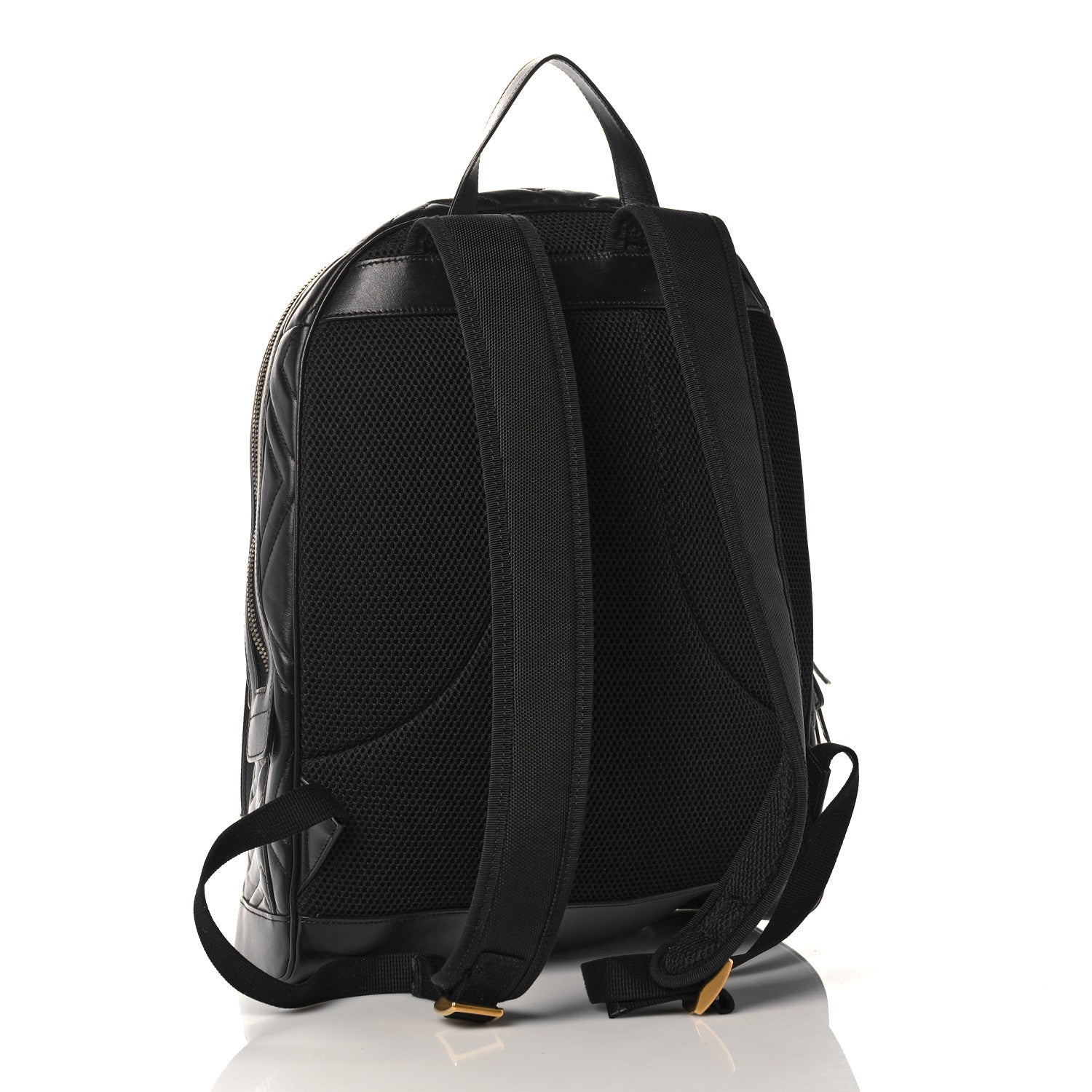 Gucci Calfskin Matelasse GG Marmont Day Backpack Black 3 of 13