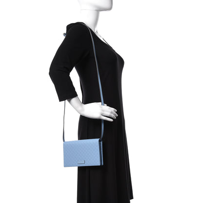 Gucci Microguccissima Crossbody Wallet Mineral Blue 2 of 11