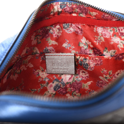 Gucci Laminated Nappa Trapuntata Small Zumi Shoulder Bag Rosso Marine Argento 6 of 9