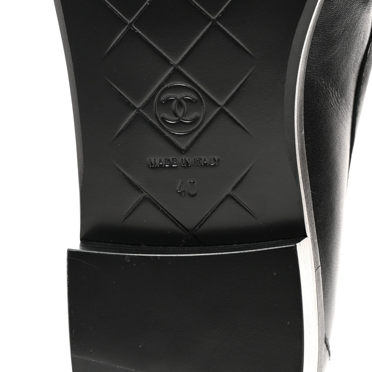 Chanel Lambskin Quilted CC Turnlock Loafers 40 Black 9 of 9