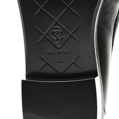 Chanel Lambskin Quilted CC Turnlock Loafers 40 Black 9 of 9