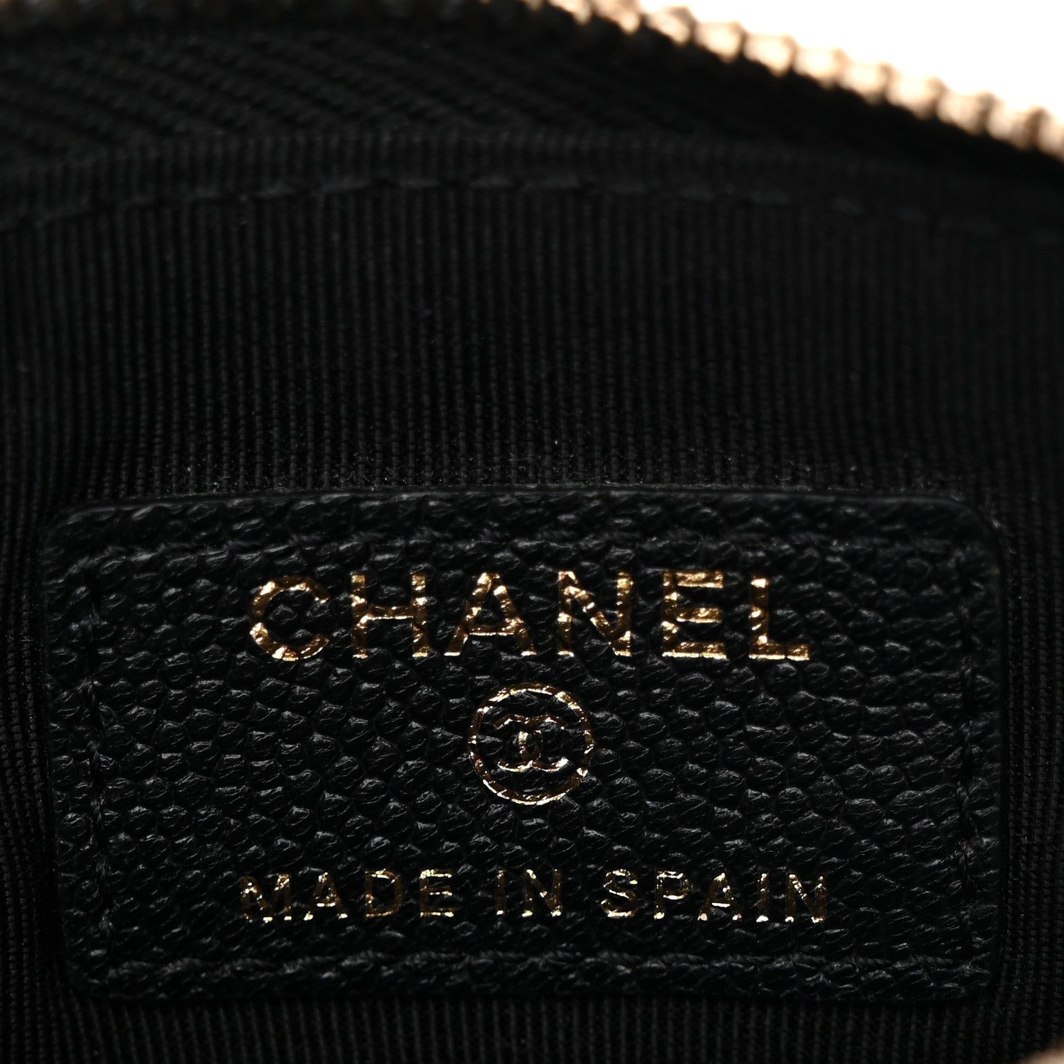 Chanel Caviar Quilted Small Vintage Mademoiselle Cosmetic Case Black 5 of 8
