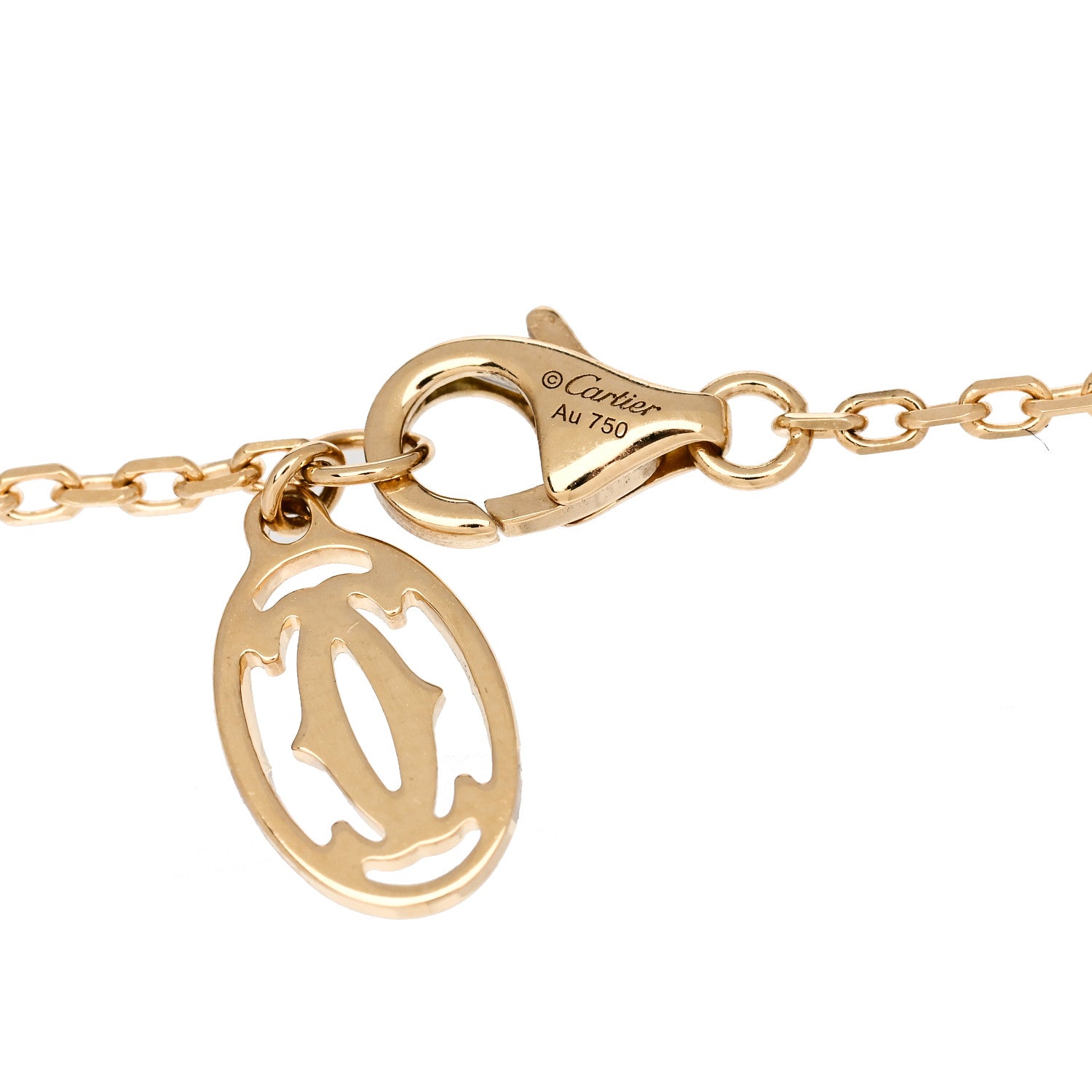 Cartier 18K Yellow Gold Diamond SM D'Amour Bracelet 3 of 5