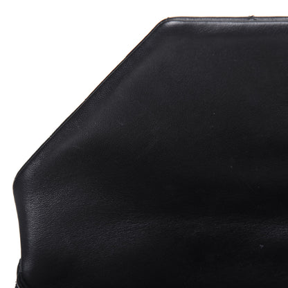 Chanel Lambskin Quilted Fold Up Again Clutch Black 10 of 17